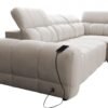 AVELIO IX corner sofa illustrating storage compartment access.