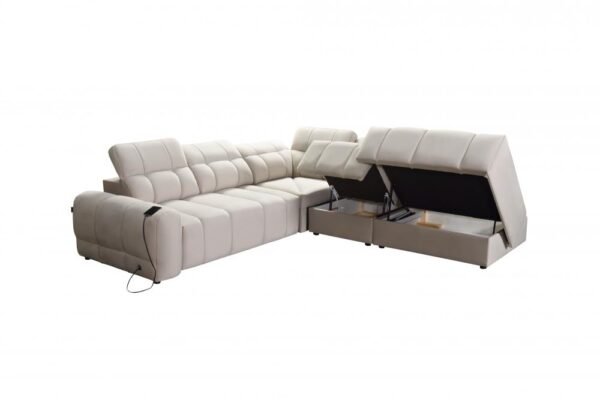 Side view of AVELIO IX sofa, highlighting contemporary design.