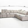AVELIO IX corner sofa detailed dimensions diagram.