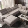 AVELIO VI left-hand facing corner sofa with adjustable headrests
