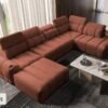 Modern living room featuring the elegant AVELIO VI corner sofa