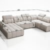 AVELIO VI corner sofa dimensions diagram for planning space