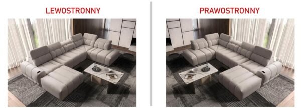 AVELIO VI corner sofa featuring two large bedding storage compartments