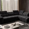 Front view of AVELIO VII corner sofa, inviting comfort