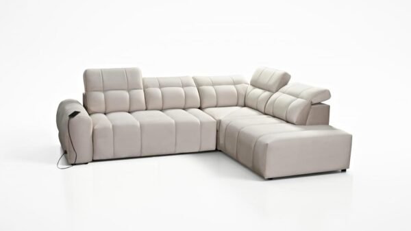 AVELIO VII corner sofa with adjustable headrests and storage