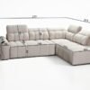 AVELIO VII corner sofa dimensions diagram