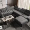 Bright living room featuring the AVELIO VIII corner sofa