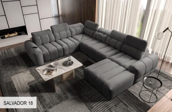 Bright living room featuring the AVELIO VIII corner sofa