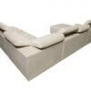 AVELIO X corner sofa with a functional chaise longue and pouffe arrangement.