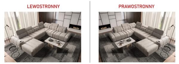 Overview of AVELIO X corner sofa, highlighting its sleek design and ample seating.