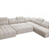 Detail shot of the integrated USB A+C charging port on AVELIO X sofa.