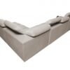 Detailed view of the AVELIO XI sofa's practical bedding storage compartment