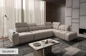 AVELIO XI modern corner sofa with a spacious design in a living room