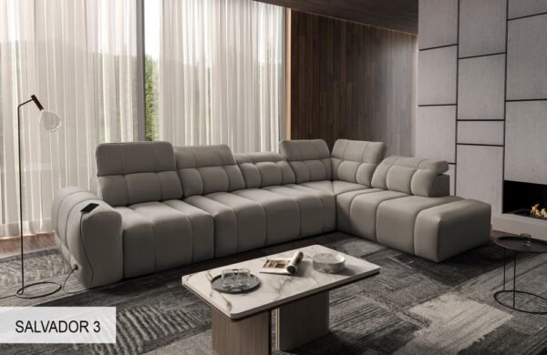 Side view of the AVELIO XI sofa demonstrating its clean lines