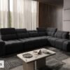 Top-down view of the AVELIO XI corner sofa configuration