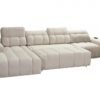 USB charging port integrated into AVELIO XII corner sofa armrest