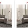 Spacious sleeping surface of the AVELIO XII sofa bed