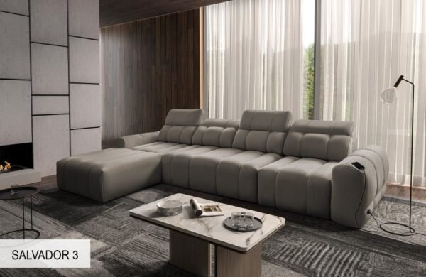 AVELIO XII corner sofa showcasing its modular chaise lounge feature