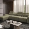 AVELIO XII sofa showing concealed storage under chaise lounge