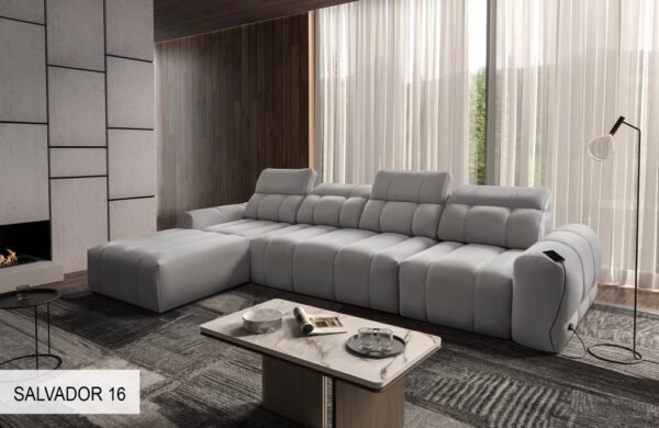 AVELIO XII sofa with elegant black legs and modern design