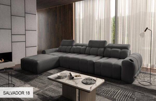 AVELIO XII corner sofa from a high-angle perspective